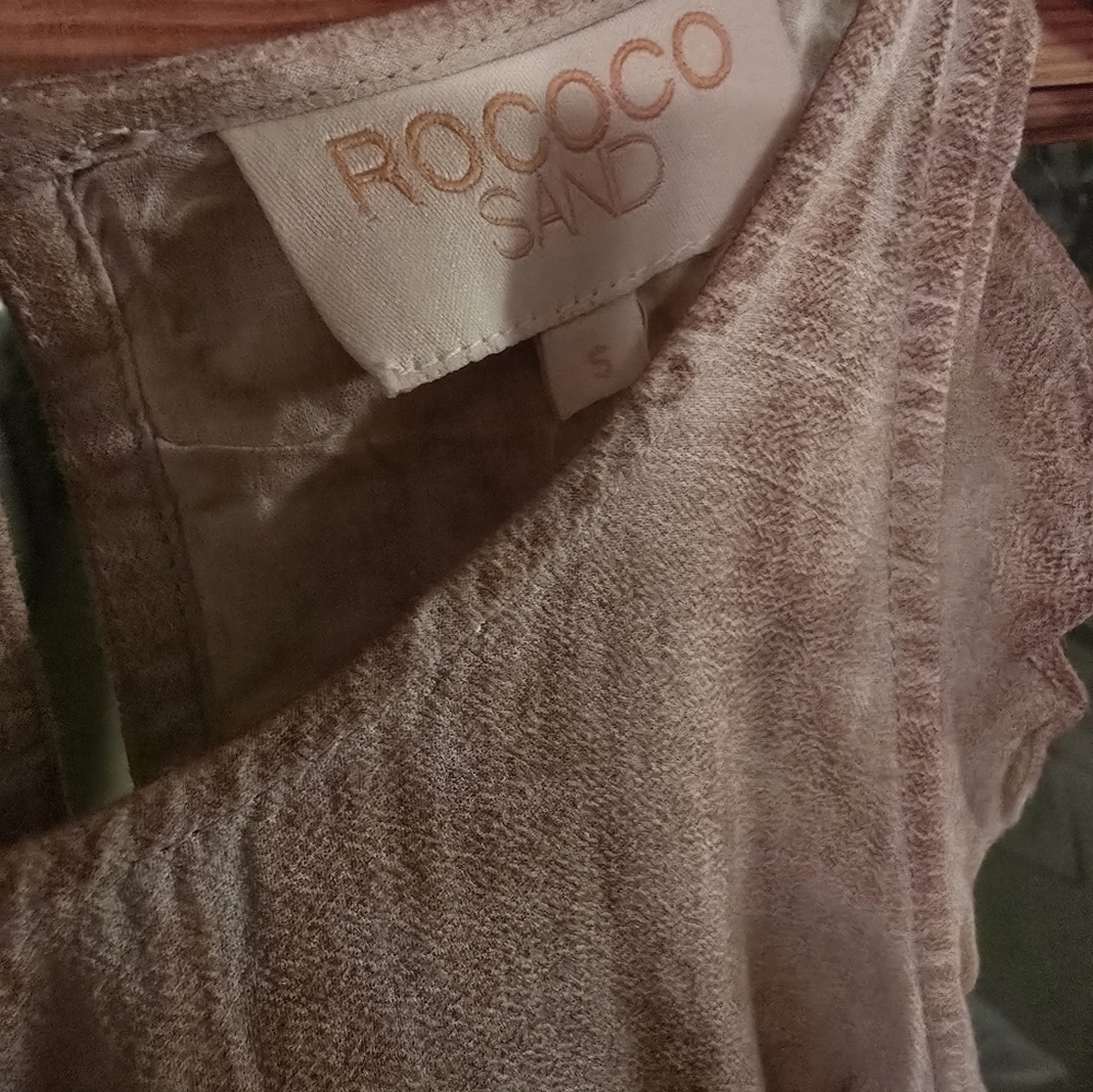 Rococo Sand Asymmetrical Sleeveless Short Dress NWT Small - Picture 6 of 6